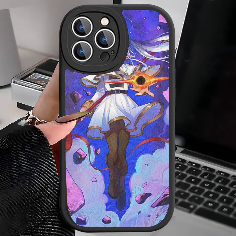 Аниме Фрирен Милый Кожаный Чехол Для Телефона Для IPhone 16 15 14 13 12 11 Pro Max Plus Ударопрочный Чехол