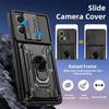 Чехол-держатель Military Armor для Motorola Moto Edge 50 Pro Fusion 40 Neo G84 G54 4G Pro 4G 5G Card Slide Camera Ring Stand Armor Kickstand Cover