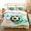 Duvet Cover 3D Home Bedspreads Football Quilt Cover High Quality Bed Cover Suit with Pillowcase Soft Bedding Cover