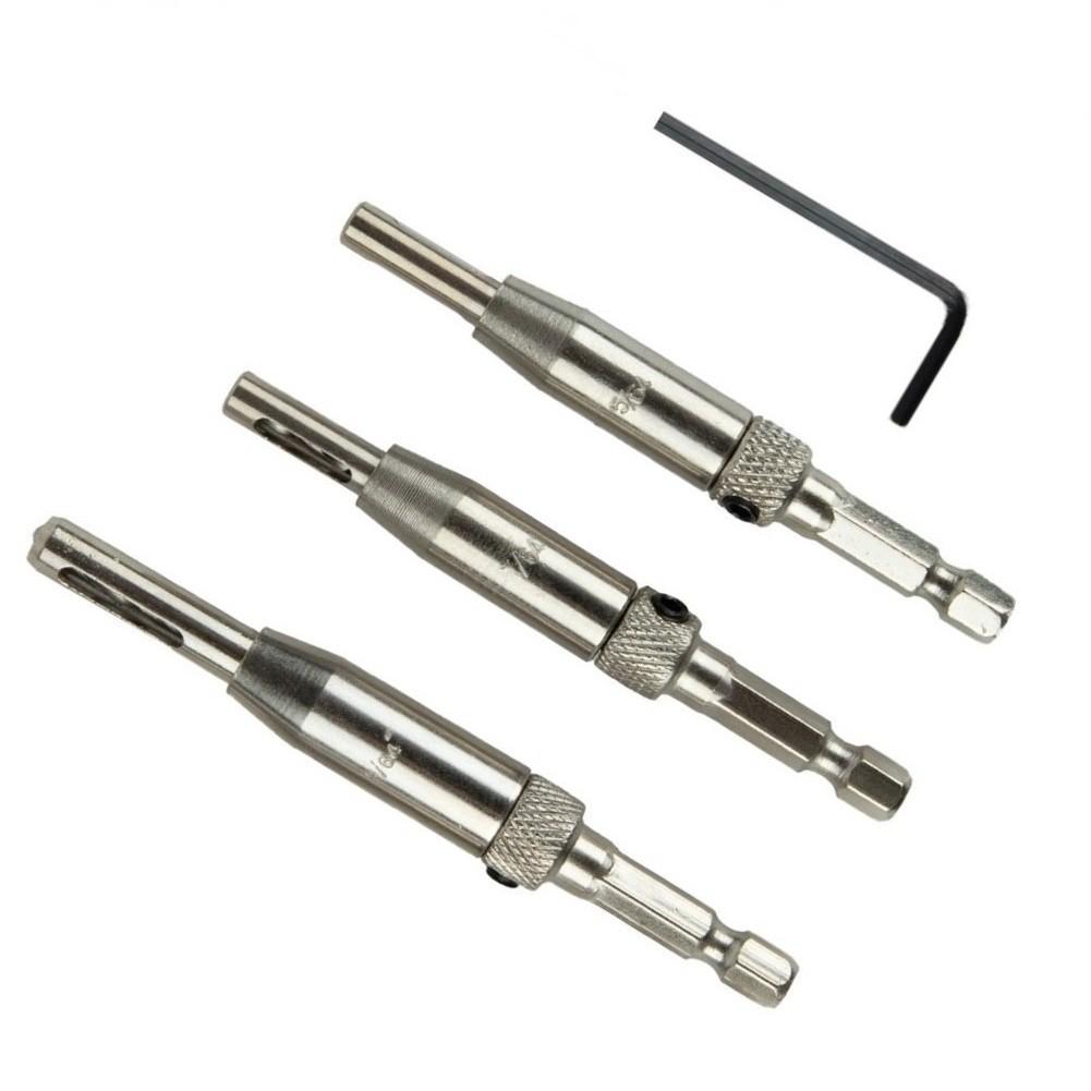 Hinge Drill Bit Pilot Holes 3 Pcs 5/64\" 7/64\" 9/64\" High-speed Steel