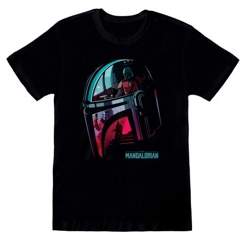 Star Wars: The Mandalorian Unisex Adult Helmet T-Shirt