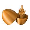 Middle Finger Easter Egg Funny Prank Toy 3D Printed Hilarious Surprise Ornament Rude Joke Egg Gag Gift for Office Party Birthday