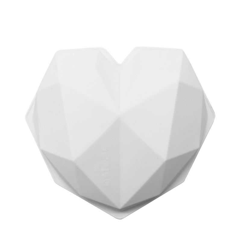 Big Diamond Heart Silicone Form Big Love Heart Cake Fondant DIY Mould Торты Mousse Chocolate Decorating Tools Soap Forms