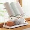 with Drain Tray Bottle Drying Rack Removable Mug Organizer Multifunctional Cups Storage Rack  Home