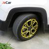 JeCar ABS 1,4 ступица колеса, украшение для шин, накладка, наклейки, рамка для Jeep Renegade 2016-2018, экстерьер автомобиля