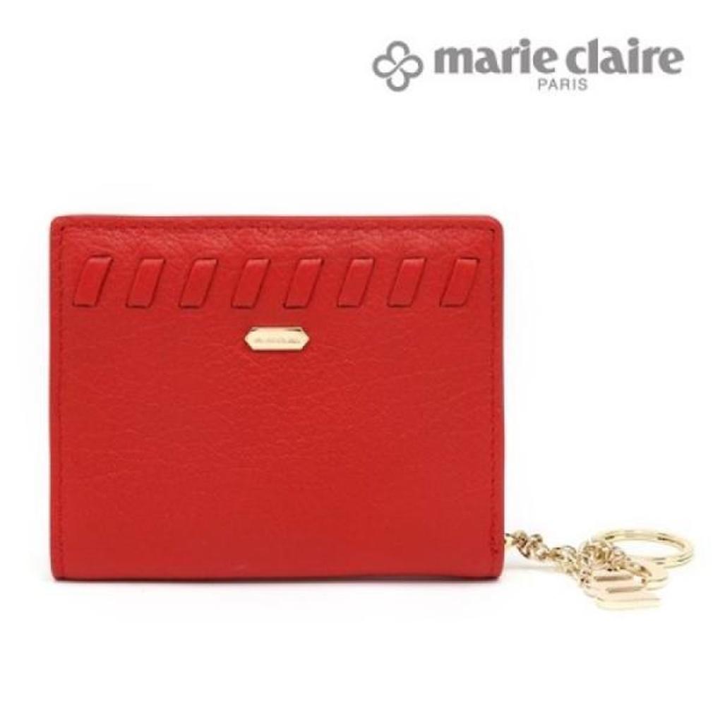 [Mari eclaire] Popular, best-selling, easy-to-store, natural cowhide leather women's half-wallet (210424)