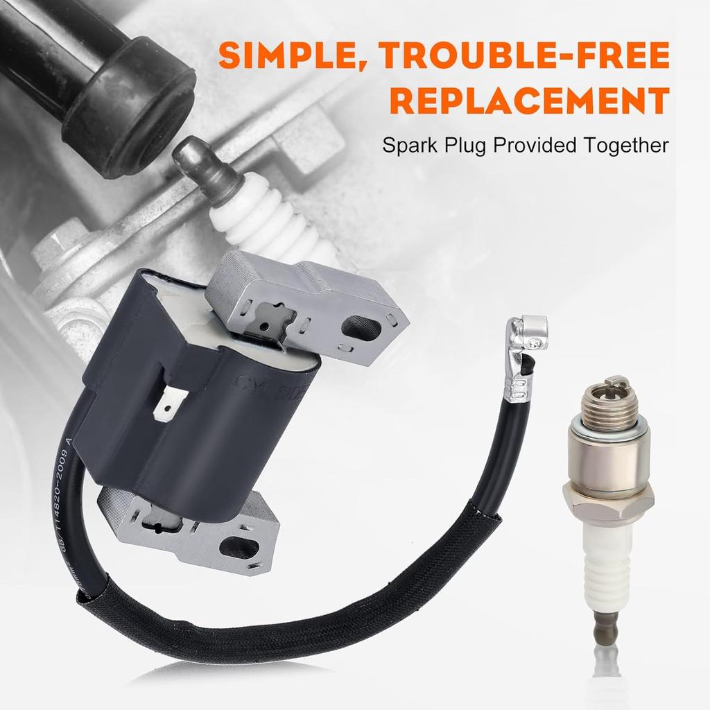 HIPA 590454 Катушка зажигания Совместима с Brigg Stratt 799381 790817 692605 802574 Якорь магнето