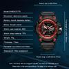 SANDA New Electronic Watch Waterproof Fashion Trend Black Technology Multifunctional Shockproof Men's Watch