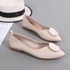 Специальное предложение Женская обувь Модные повседневные туфли на плоской подошве с заостренным носком Мягкая нескользящая женская обувь