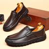 Мужские повседневные кожаные туфли с подкладкой из коровьей кожи, офисные и деловые кожаные туфли, новый мужской стиль, мягкая подошва, мягкая поверхность, нескользящая