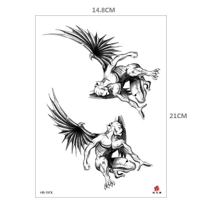 Наклейка с рисунком животного, тигр, лев, леопард, половина руки, рисунок Hb, набор для переноса воды, имитация наклейки