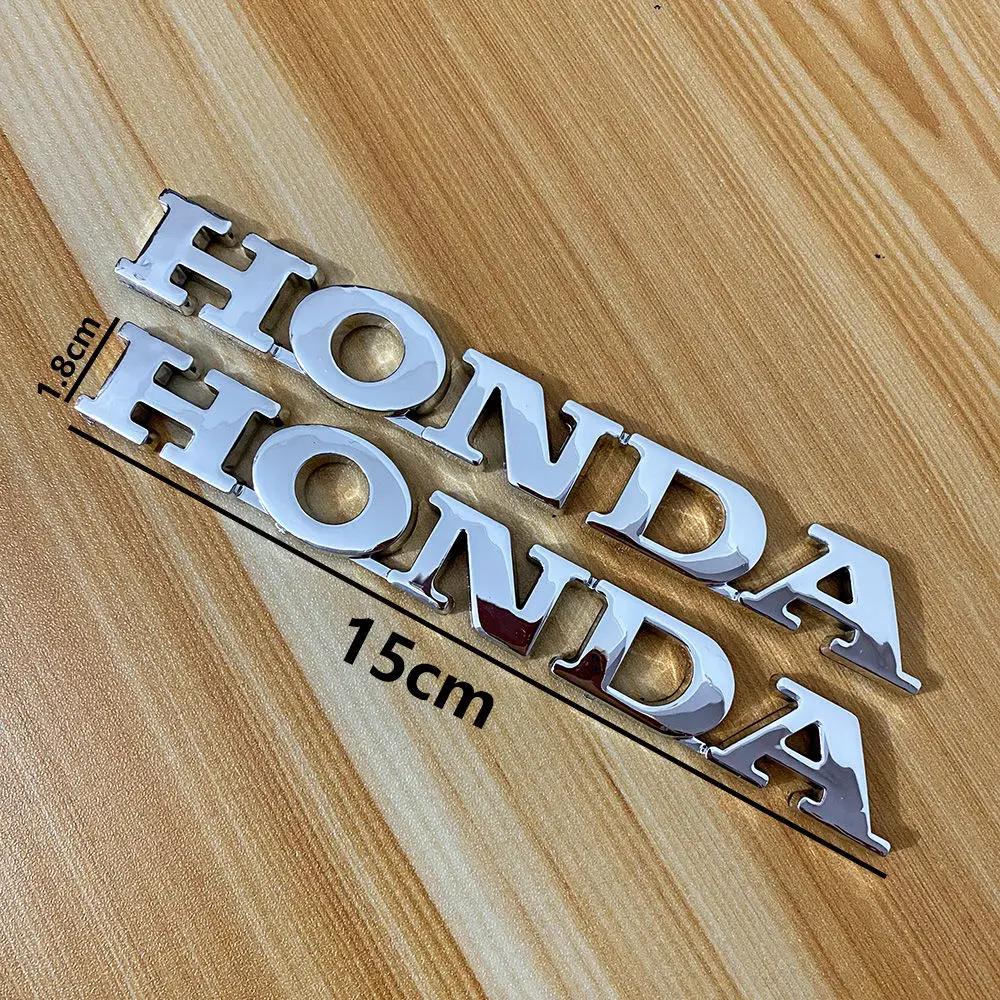 CGPCF1 Suitable for Honda Motorcycle Modification, Electroplating Plastic Car Logo Sticker Car Tail Letter Label Motorcycle Sticker