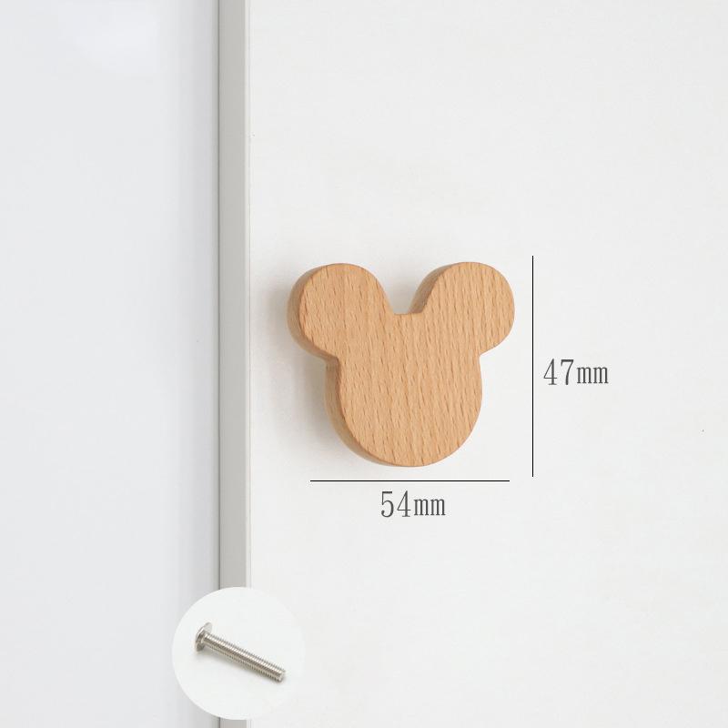 Милые облака, звезды, деревянные ручки для мебели, для шкафов и ящиков, дверные ручки, ручки для кухонных шкафов, деревянные дверные ручки