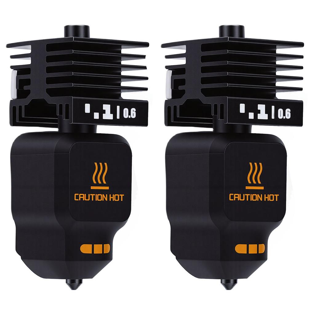 2Pcs 3D Printer Hotend Kit Fit for Bambu Lab P2S H2D H2S H2C 0.6mm with 4Pcs Silicone Socks Extruder Accessories
