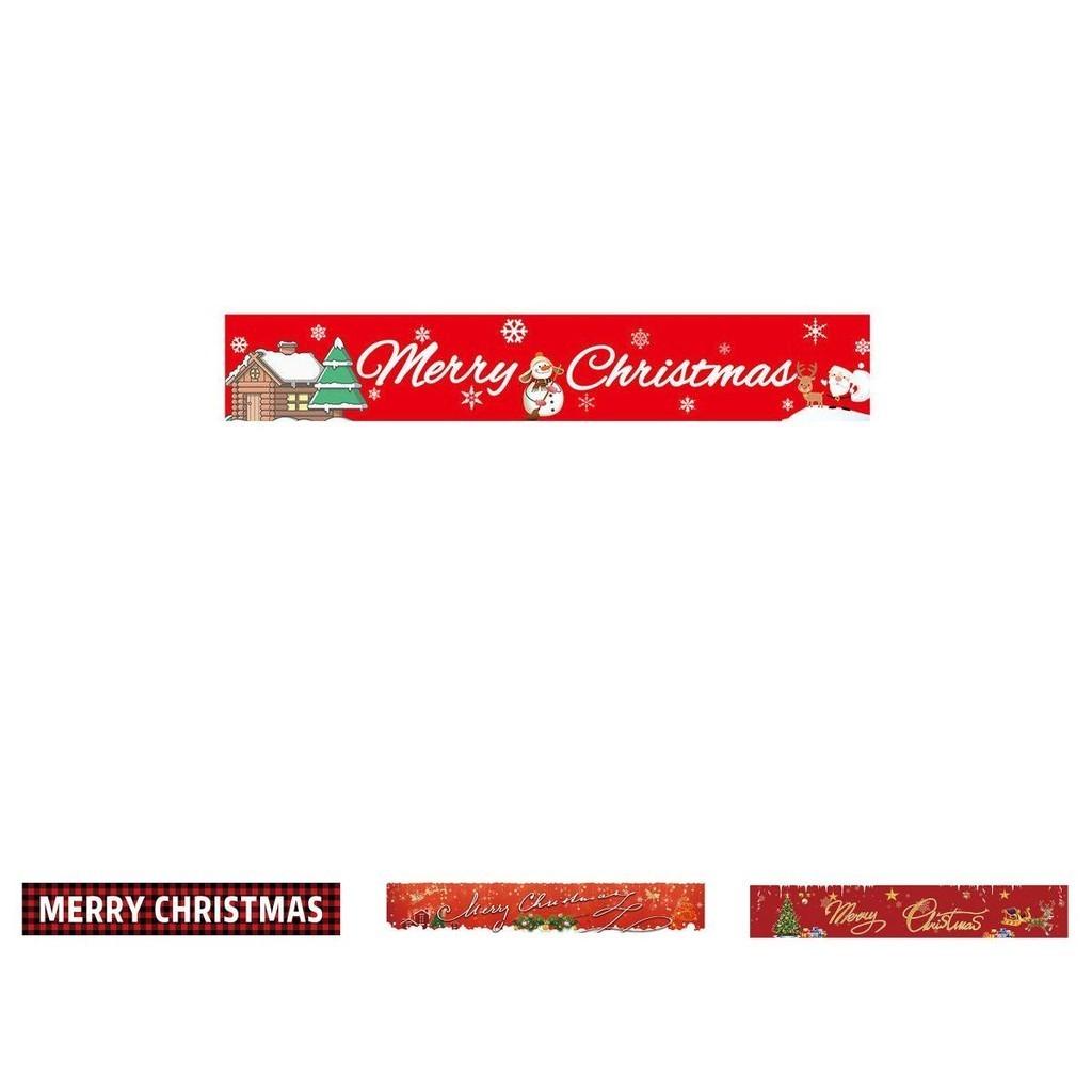 Яркие рождественские флаги для праздничного украшения, полиэстеровые баннеры квадратной формы