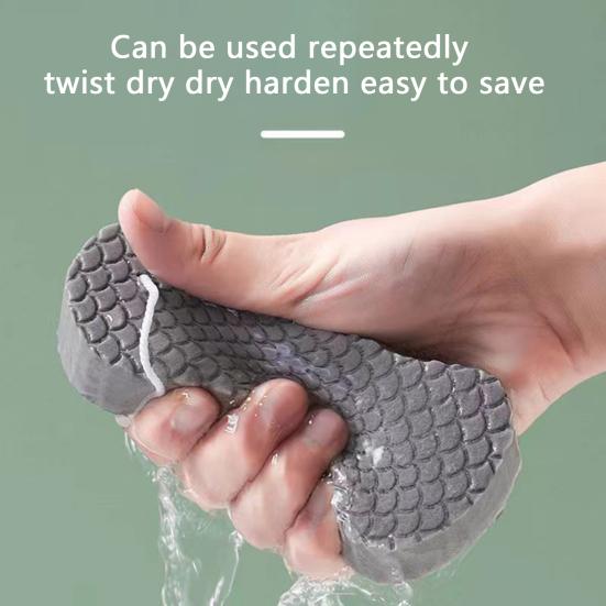 2Pcs Super Soft Exfoliating Bath Sponge Three-dimensional Bathing Sponge with Lanyard 3D Super Soft Exfoliating Body Scrubber