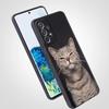 Милый чехол-котик с сердцем для Samsung Galaxy A17 A07 A55 A35 A25 A15 A05s A33 5G A31 A23 A21s A13 A41 A73 A53 A51 A71 A03