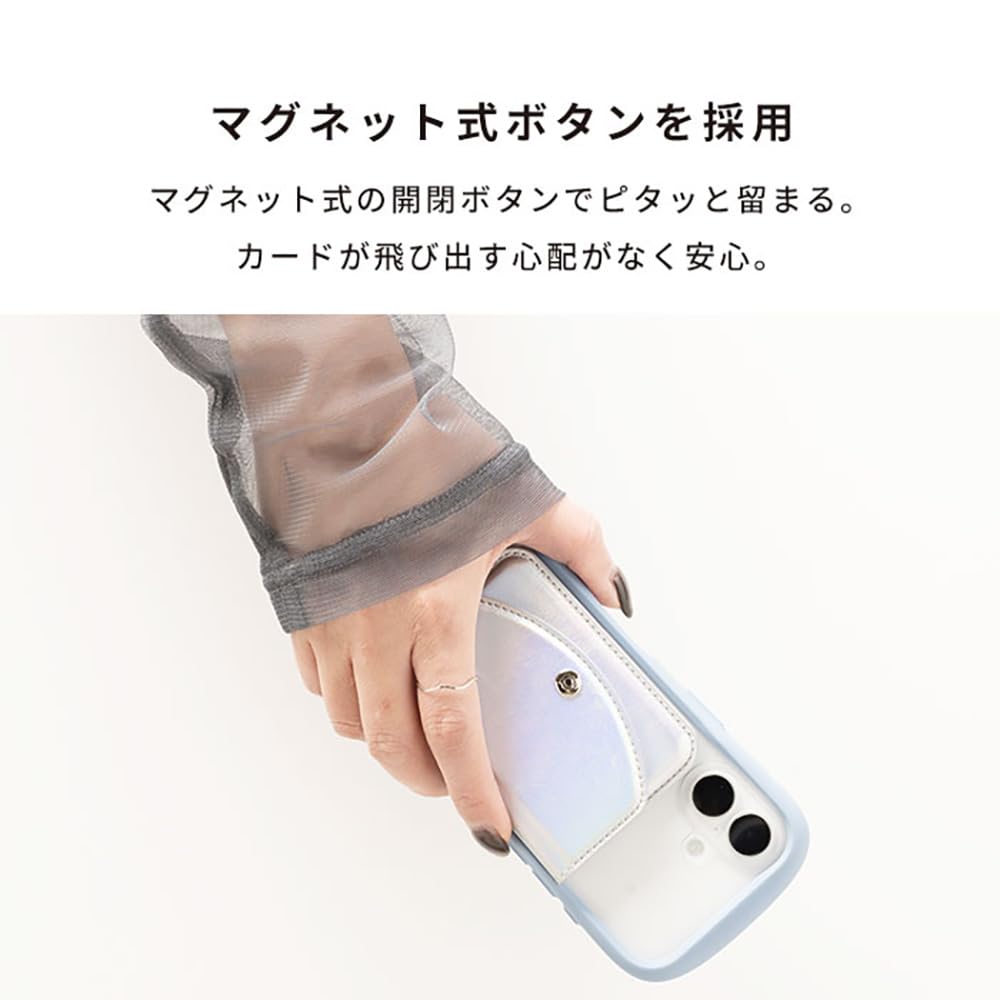 Hammy iFace MagSynq Card Wallet with MagSafe Compatible Wallet with Side Holds Two Features a Compatible with and Accepts Contactless IC Card Touch