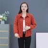 Women's Corduroy Shackets Jacket Oversized Button Down Lapel Coat Casual Long Sleeve Blouses Tops Fall Outerwear
