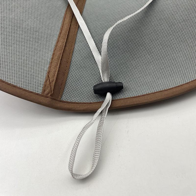 Foldable Straw Hat Practical Sun Protection Farming Beach Hat Large Eaves Fan Cap Hexagonal Hat Fan Cap