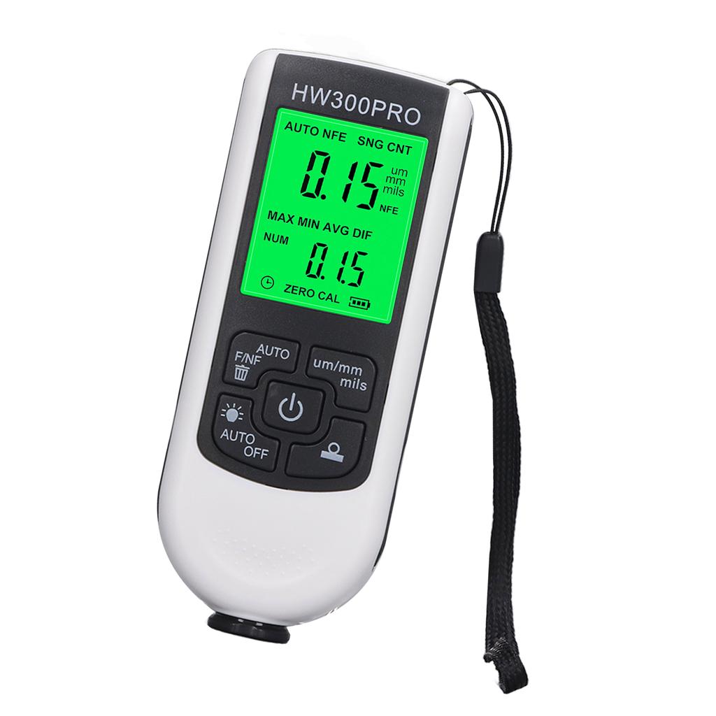 Coating Thickness Gauge High Accuracy Paint Depth Gauge Meter Antislip Thickness Meter Gauge White