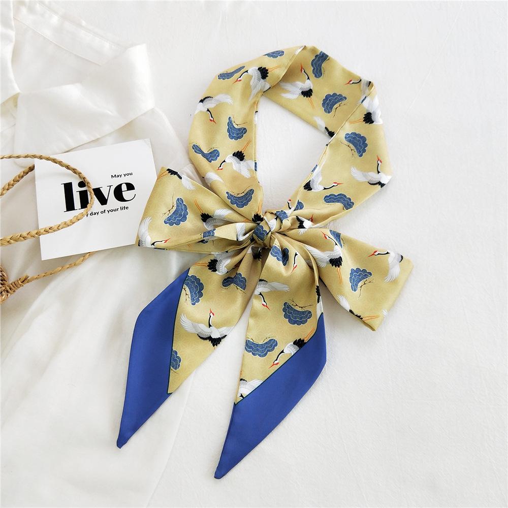 New Scarves Silk Scarves Women'S Spring And Autumn Season Long Decorative Professional Scarves Summer Thin Styles Paired With Shirts Stylish