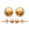 [A8137] - Gold Plated 'Marbles' Earrings - 6 Mm