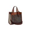 Coach Field 22 Classic Horse And Carriage Magnetic Snap Canvas And Leather Tote Bag Women Tote Bags Brown CM708-V5W9N