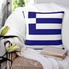 Greece Greek Flag Square Pillowcase Pillow Cover Polyester Cushion Decor Comfort Throw Pillow for Home Car