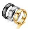 Fancy Trendy Men's Fashion Stylish Minimalist Titanium Steel Ring Men Non-Fading The Lord of the Rings Punk Fashion Ornament