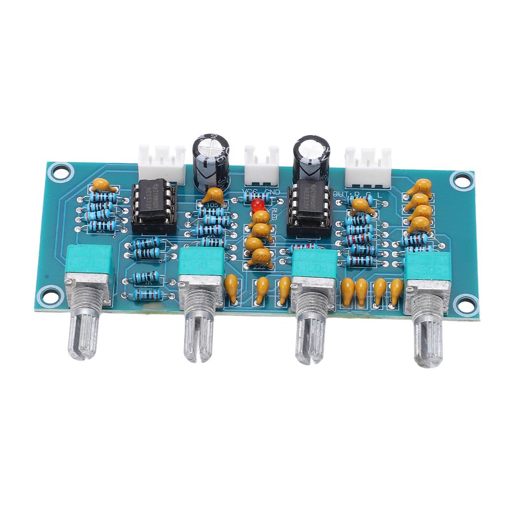 Digital Power Amplifier Board PCB 2 Channels Preamp Board Module NE5532 Chip DC12V 24V