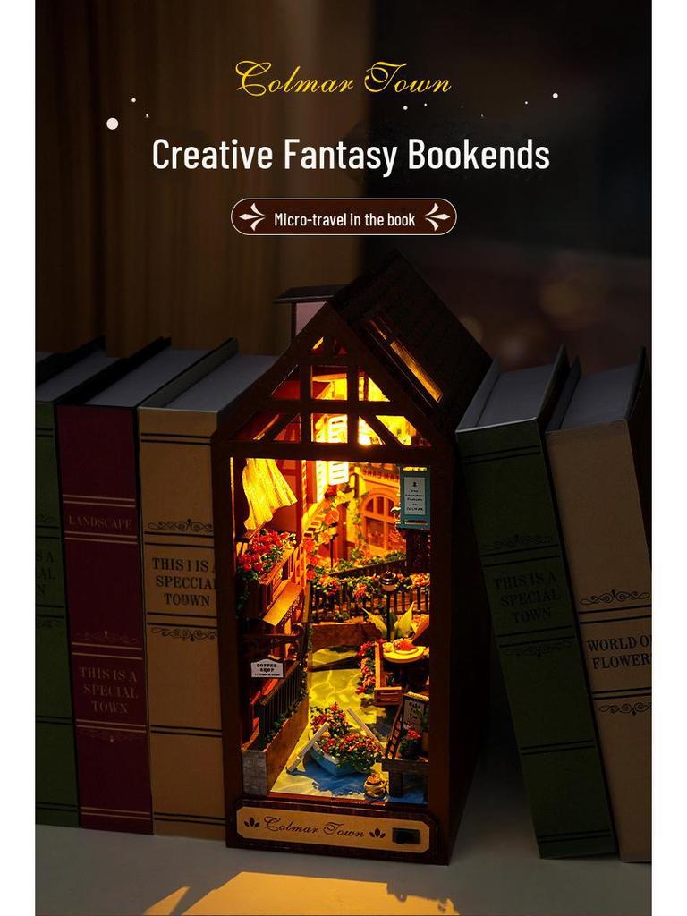 Модель книжной полки Tianyu DIY TC16 3D — креативное украшение ручной сборки и подарок на день рождения
