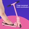 Мини-игрушка-самокат для пальцев с инструментом Складной маленький двухколесный самокат с тормозом Имитация фингерборда Декорация Детская развивающая игрушка