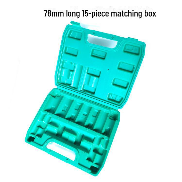 Portable Large Tool and Sleeve Storage Box with Extended Sleeve Head for Car and Home Use