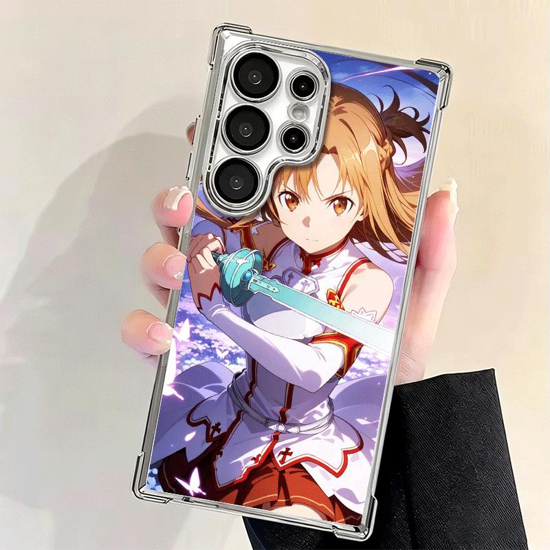 Чехол для телефона Sword Art Online Юки Асуна с покрытием для Samsung Galaxy S24 S25 FE S26 Edge S23 Ultra S22 S21 Plus S20 Противоударный Aira