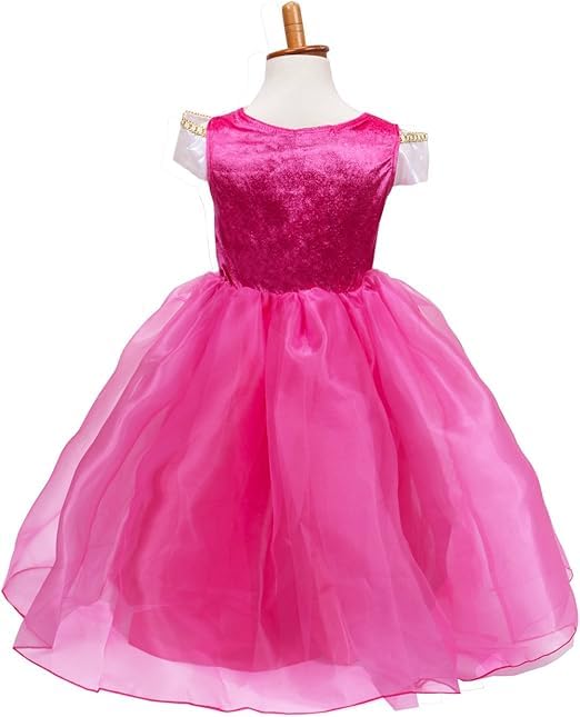 MISOAMISO Kids Princess Dress and Accessory Birthday Gift Set, Halloween, Christmas, (Pink, 120)