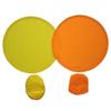 Collapsible Solid Color Summer with Pocket Round Circular Fan Folding Fans Child Toy for Outdoor