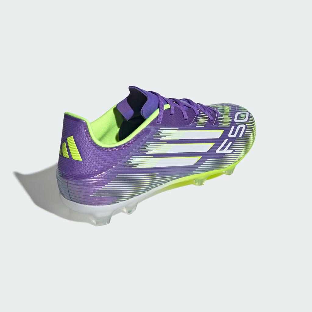adidas Adizero F50 League FG MG Пакет Radiant Blaze Мужские Кроссовки Фиолетовый Фиолетовый-Rush Облачно-Белый JI0003