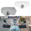 Motorcycle Wind Deflector Adjustable Clip On Motorcycle Wind Deflector Windscreen Extender Spoiler Transparent Heightened