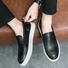 Fashion Men Leather Loafers Shoes Summer Shoes Men's New Fashion Footwear Flat Comfy Leather Driving Shoes Men Casual Soft Sole Sneakers