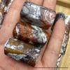 Натуральная Кальцифицированная Агатовая Бусина, 13x23 мм, Расширенное Старое Отверстие, для DIY Ручной Работы Ювелирных Изделий