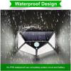 Solar Wall Lamp Outdoor 100 LED 4 Sided Luminous Motion Sensor Waterproof Garden Courtyard Lighting 1/2/4/6/10PCS Set