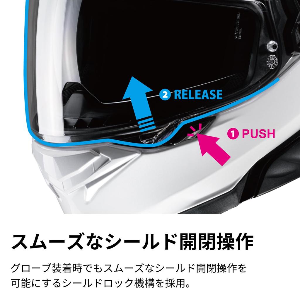 HJC HELMETS Мотоциклетный шлем с полной защитой от солнца, совместимый со шлемом SMART HJC i71 HJH247 PEARL WHITE, со встроенным козырьком, вентиляцией, съемным, встроенным