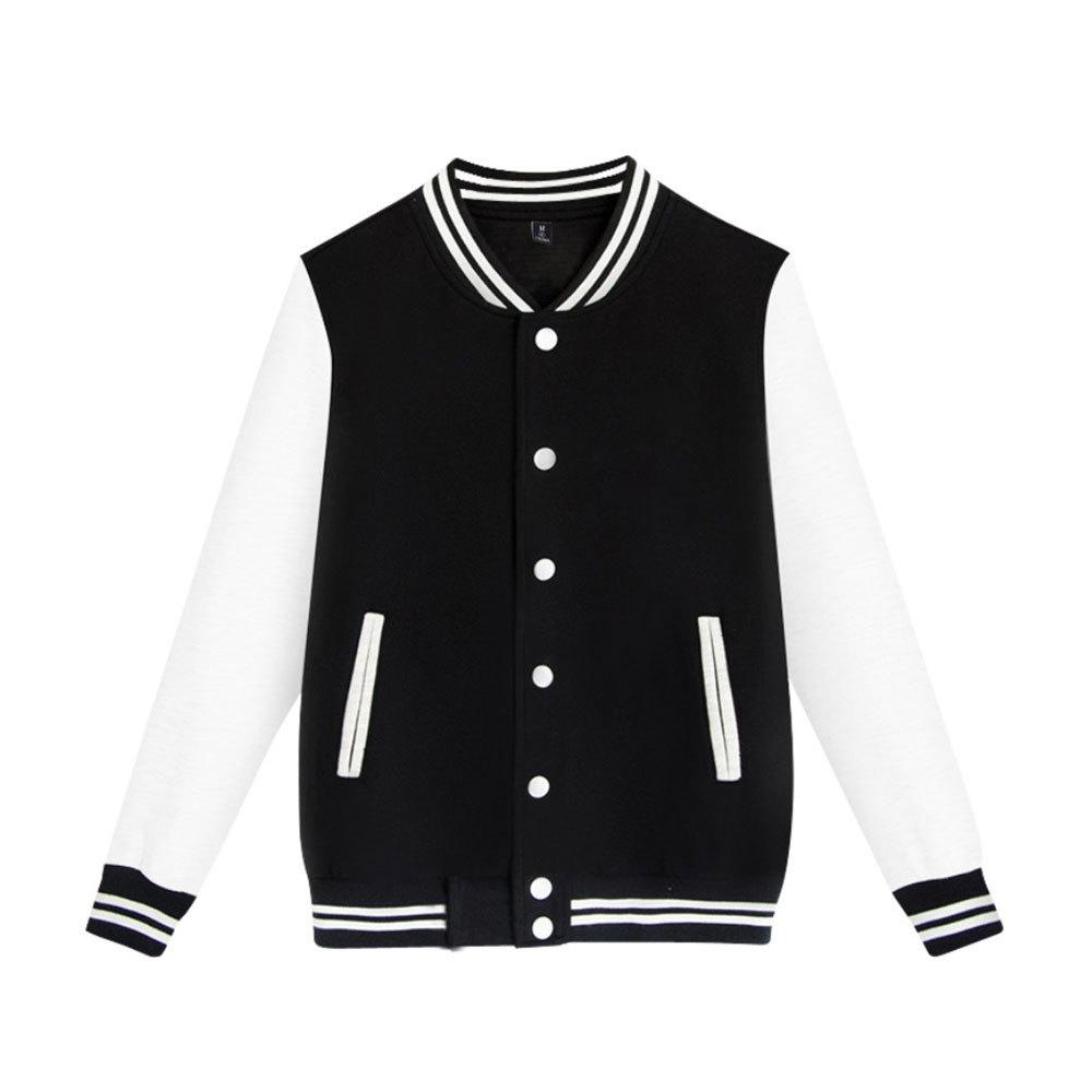 Black Pink Baseball Jacket Men Women Hip Hop Harajuku Jackets Coats