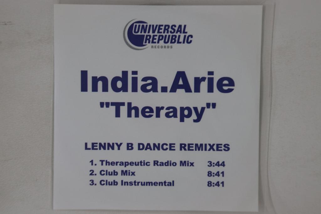 CD INDIA ARIE - Therapy - Lenny B Dance Remixes NONE UNIVERSAL REPUB US Dance & Electronica Used