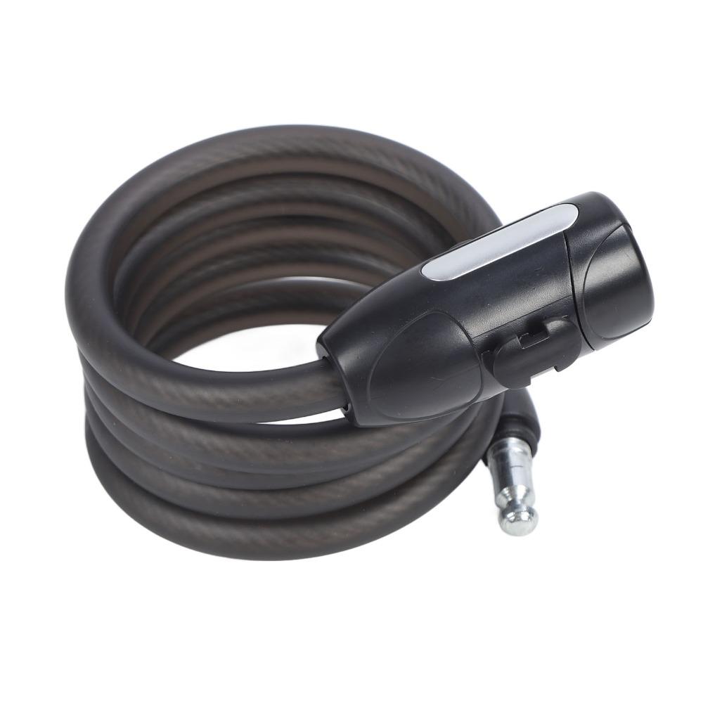 1.5 Meters Bike Lock Cable PVC,Steel Rope Bike Cable Durable Coiled Cable Lock Scooter Locking