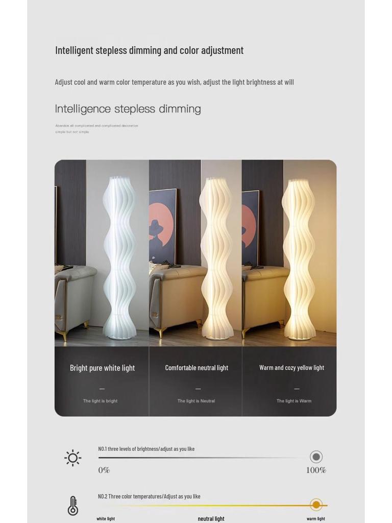 Скандинавский кремовый стиль, напольная лампа в виде травяной юбки для гостиной или спальни - Модная лампа для прикроватного столика у дивана