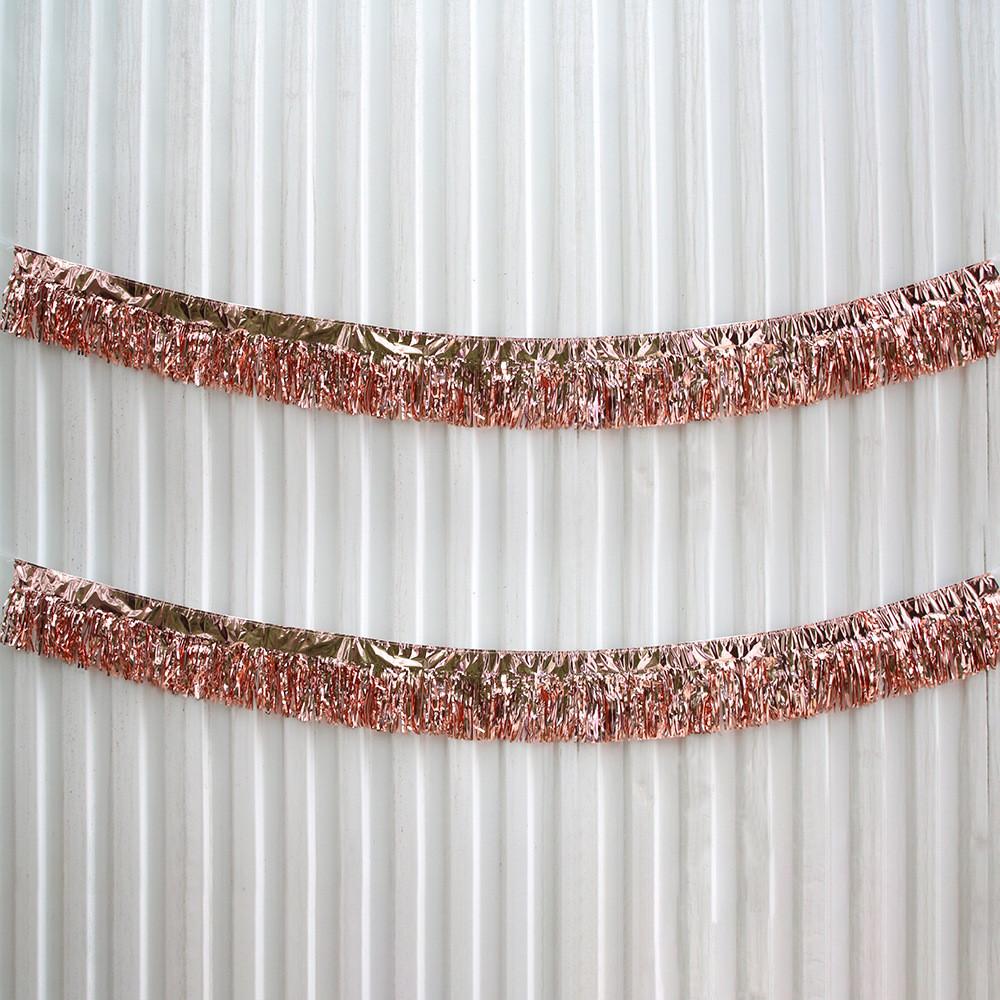 Vibrant Rain Silk Streamer Decorative Party Banner For Wedding And Events In Gold Pink Rose Gold Silver Blue And Green 25cm X 2.75m