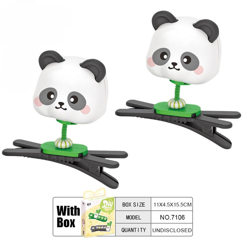 Строительные блоки из скорлупы кокоса, заколки с пандой, кошка, животное, забавные аксессуары для игр в дофамин, подарок для маленьких девочек, Loz