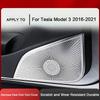 For Tesla Model 3 2016 2017 2018 2019 2020 2021, Car A-Pillar Horn Cover Front Rear Door Speaker Audio Protective Panel Trim Lid